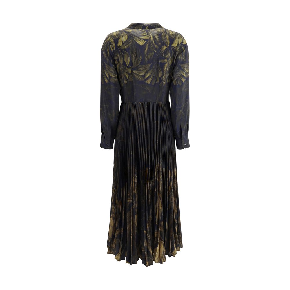 Sara Roka Multicolor Polyester Casual Dress