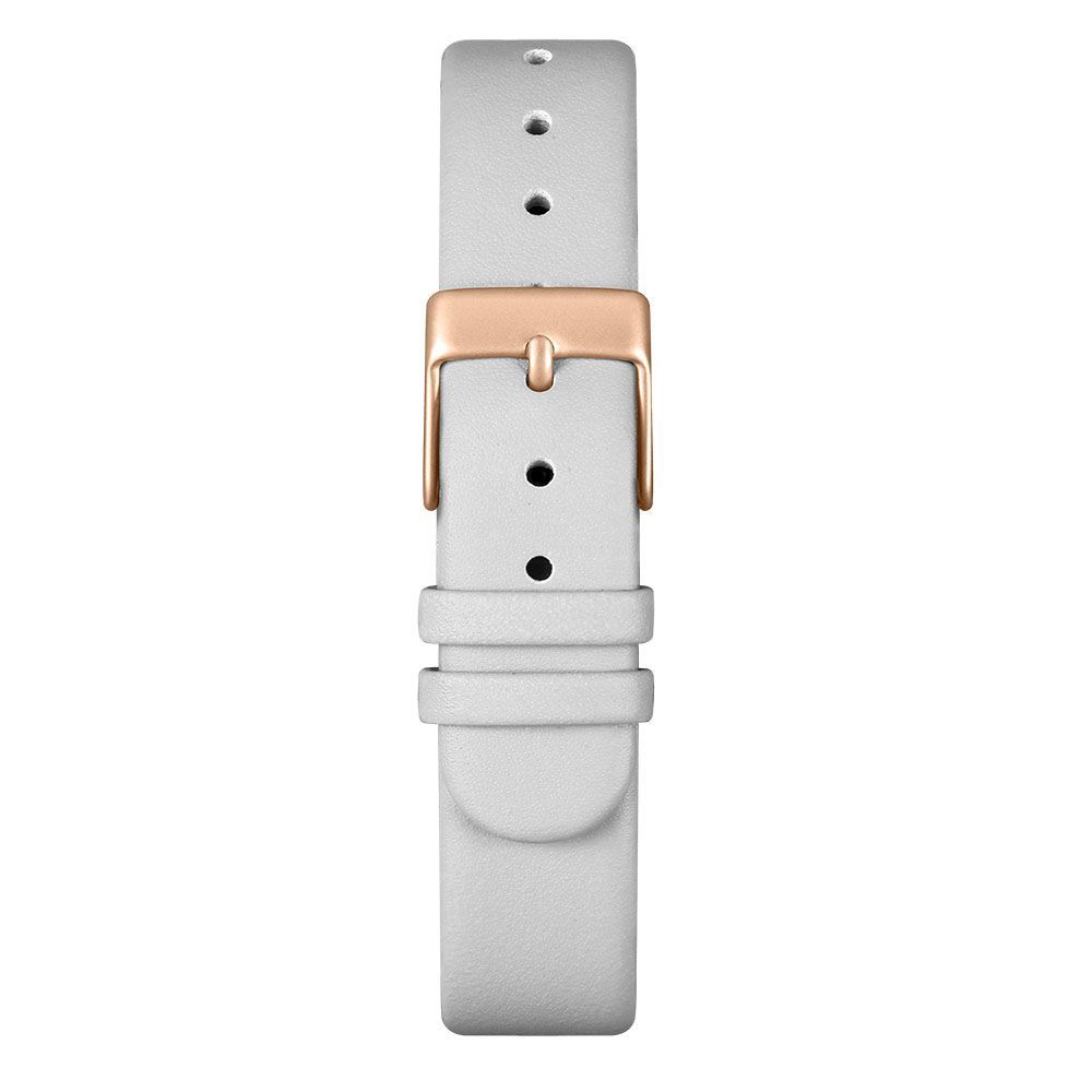 MAM White Leather Dress Watch