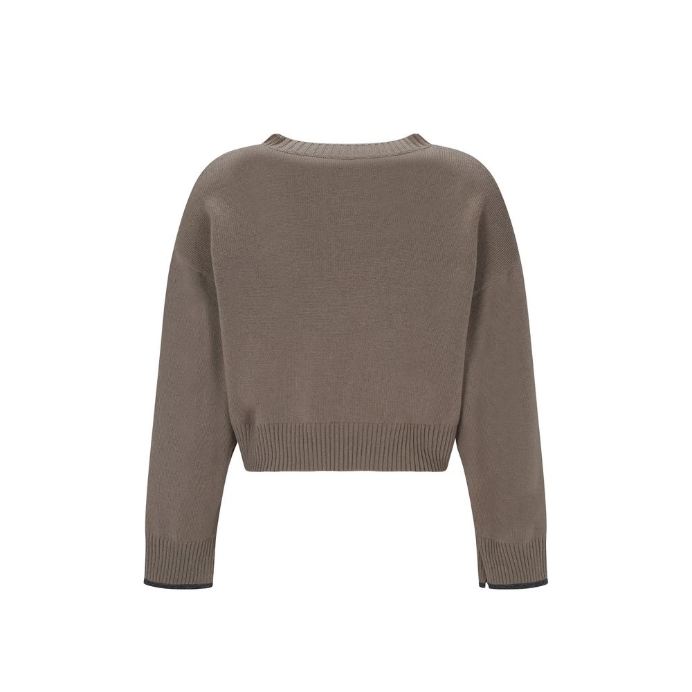 Brunello Cucinelli Beige Cashmere Sweater