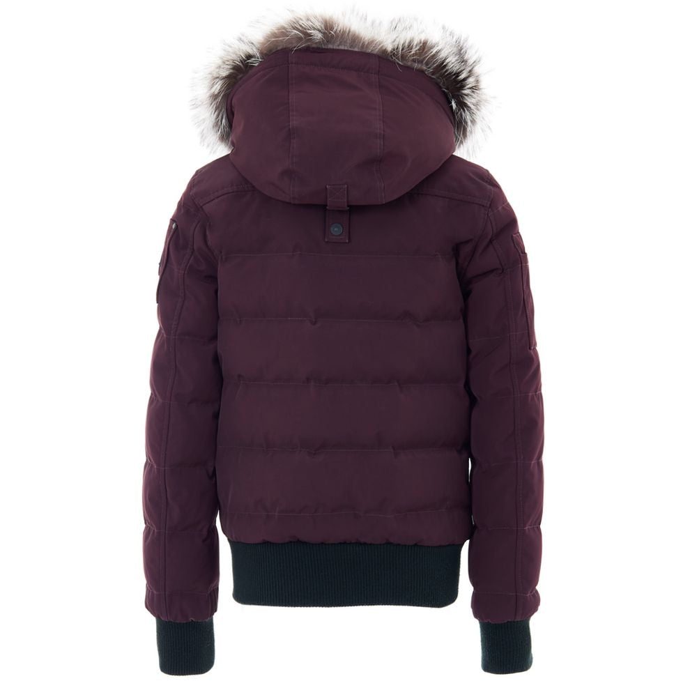 Moose Knuckles Purple Cotton Bomber