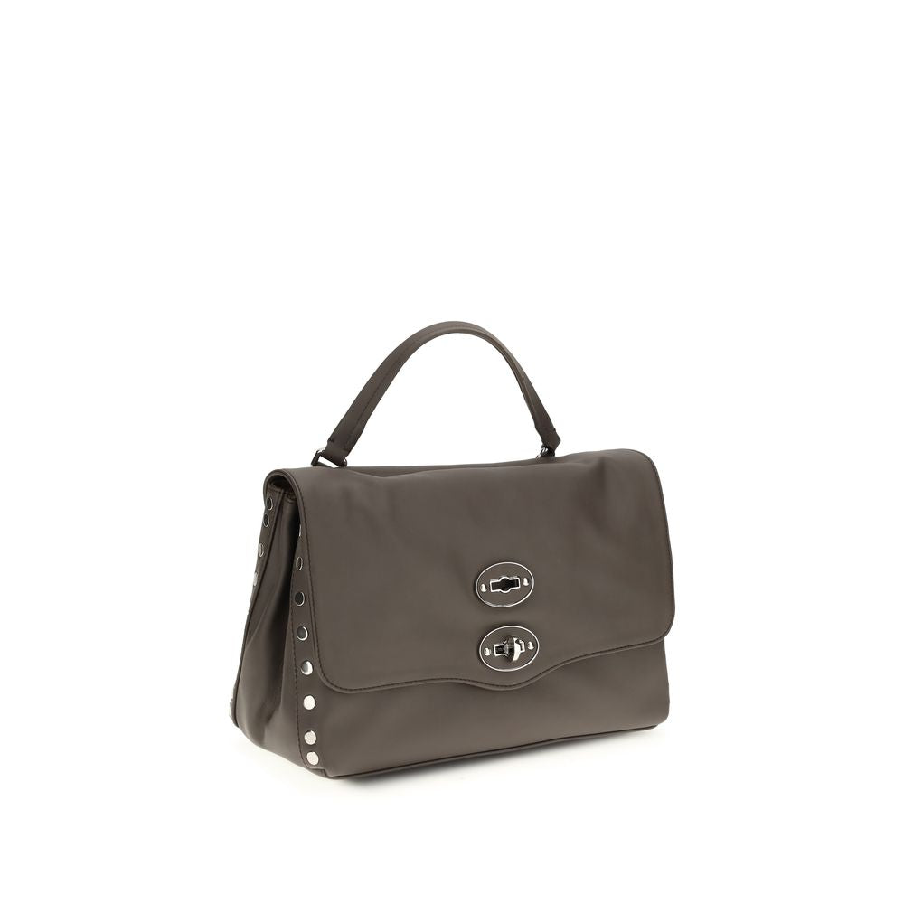 Zanellato Brown Calf Leather Bos Taurus Shoulder Bag