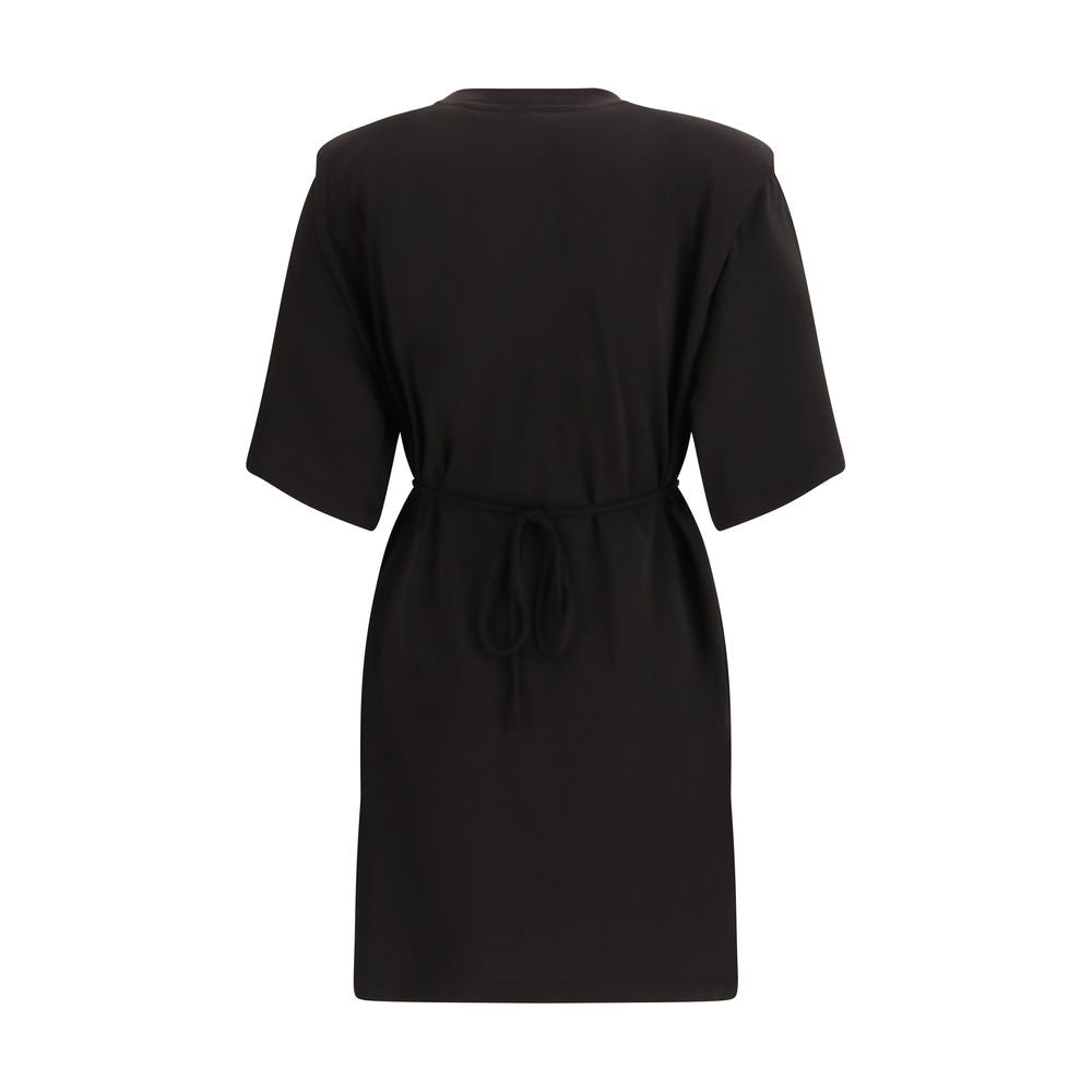 PINKO Black Acetate Casual Dress