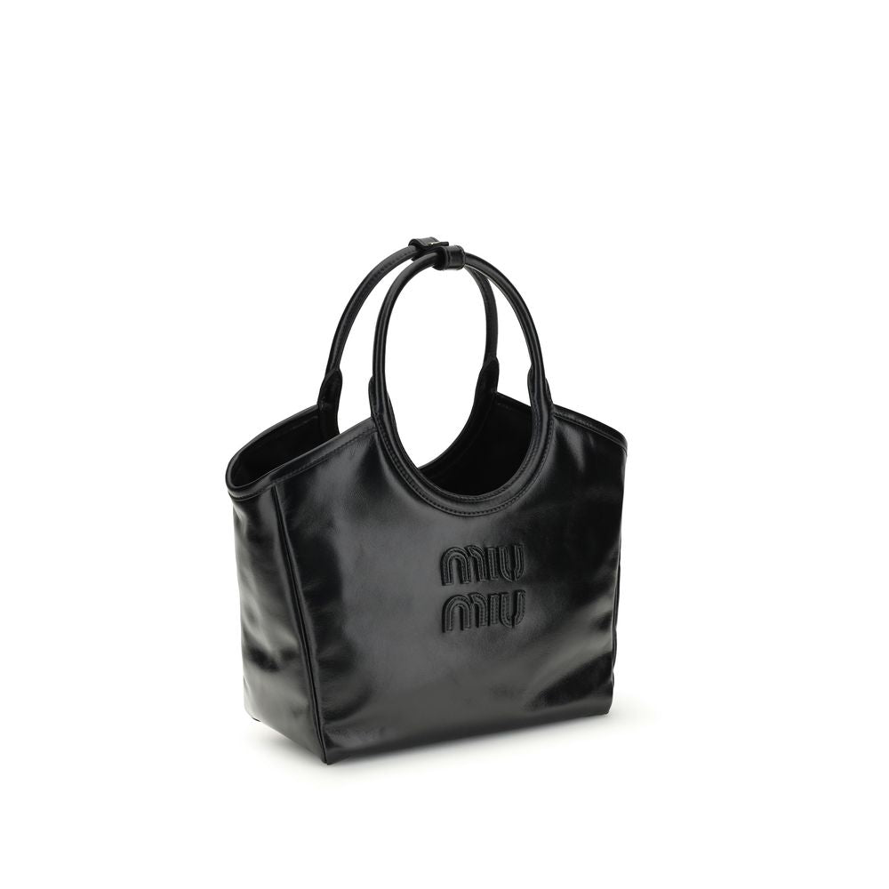 Miu Miu Black Calf Leather Bos Taurus Handbag