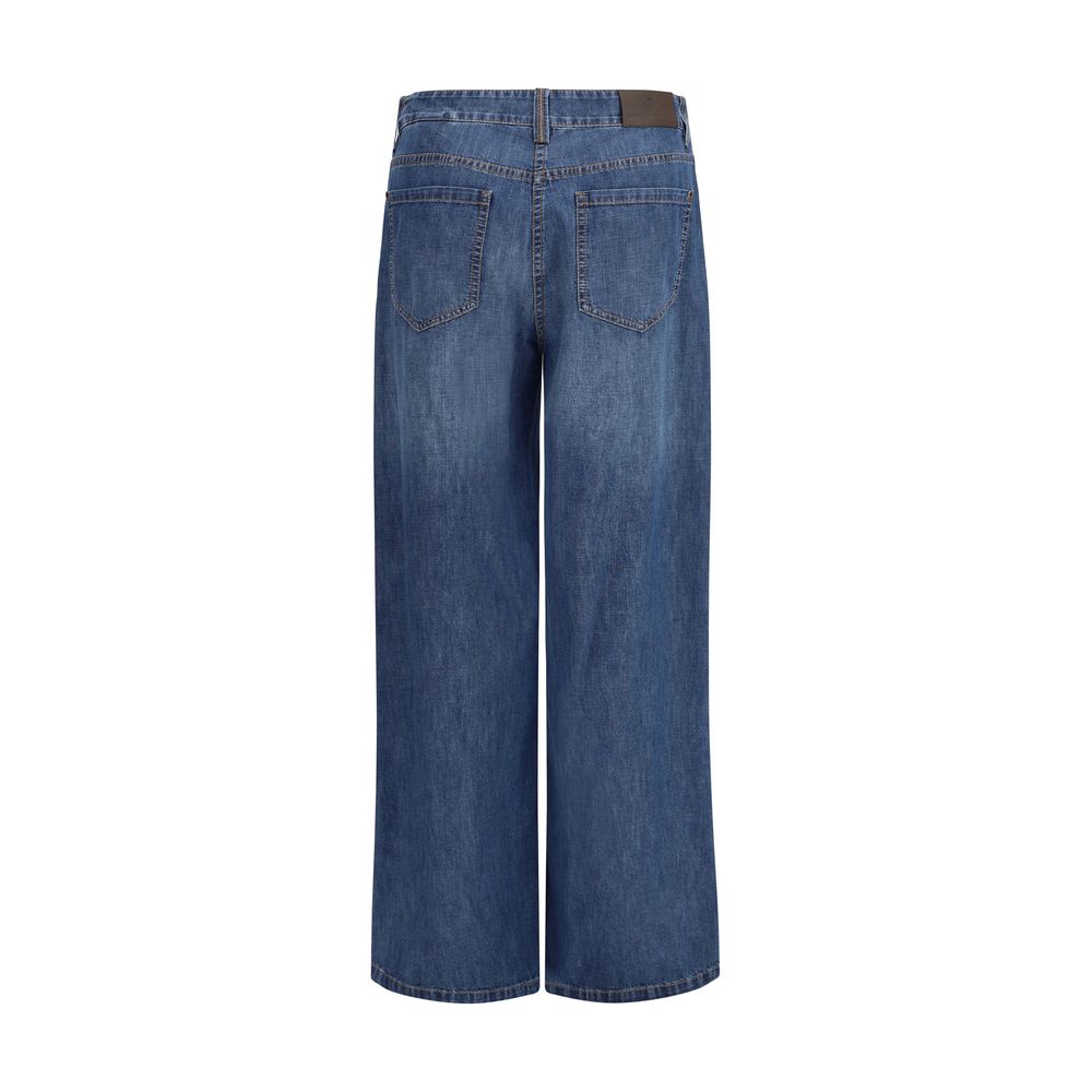 Brunello Cucinelli Blue Cotton Jeans Denim