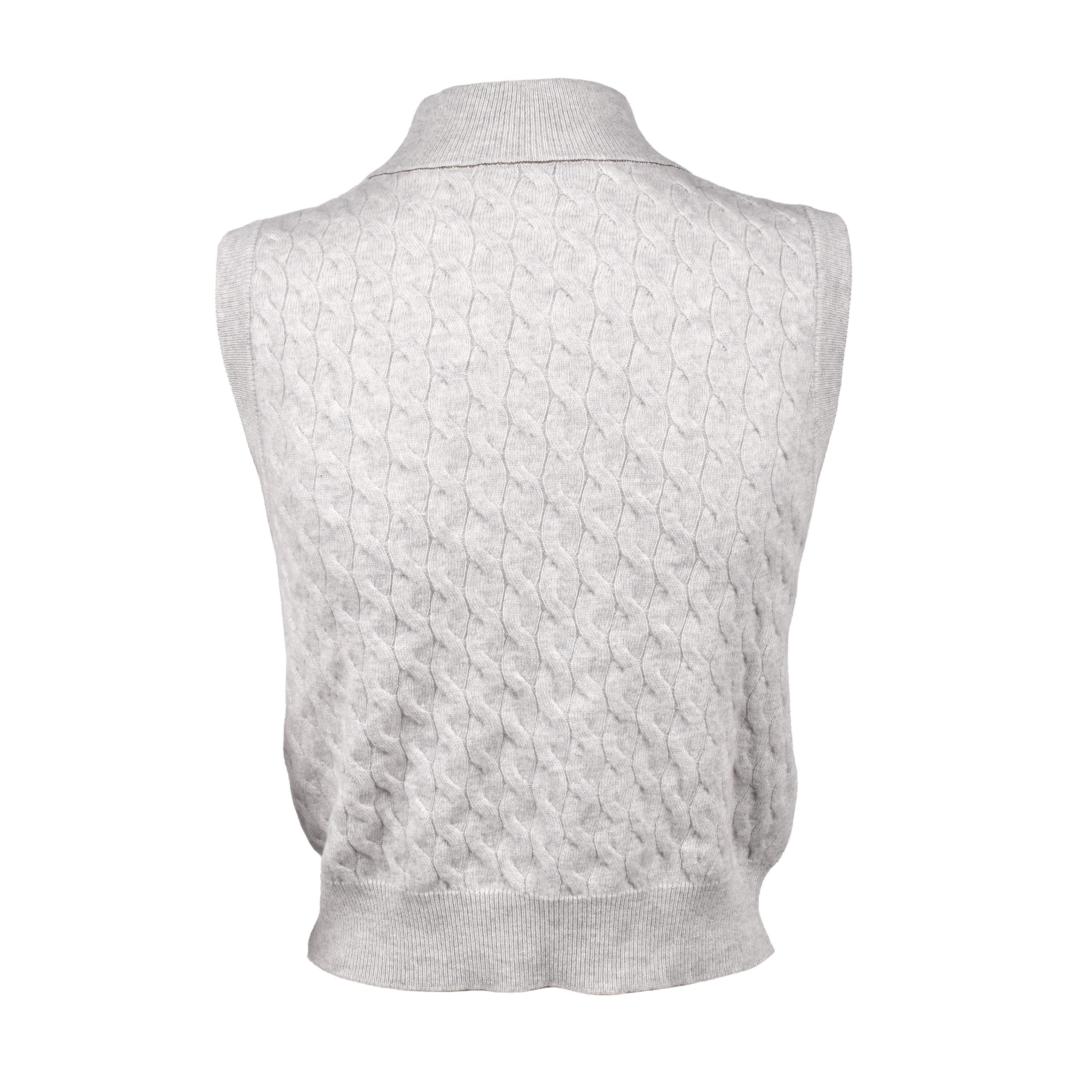 Brunello Cucinelli Gray Cashmere Sweater