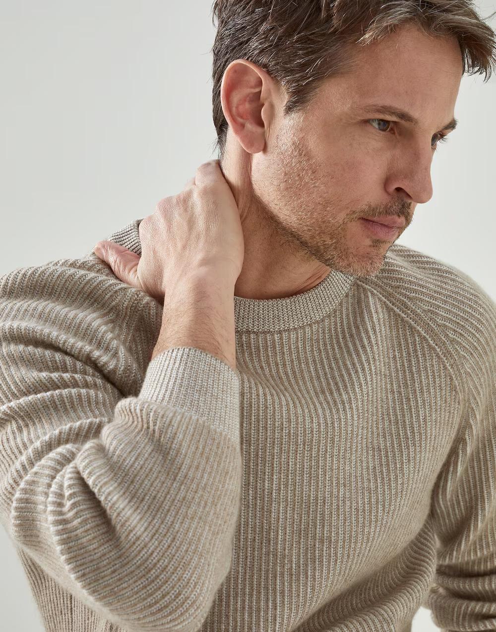 Brunello Cucinelli Bicolor Cashmere Sweater