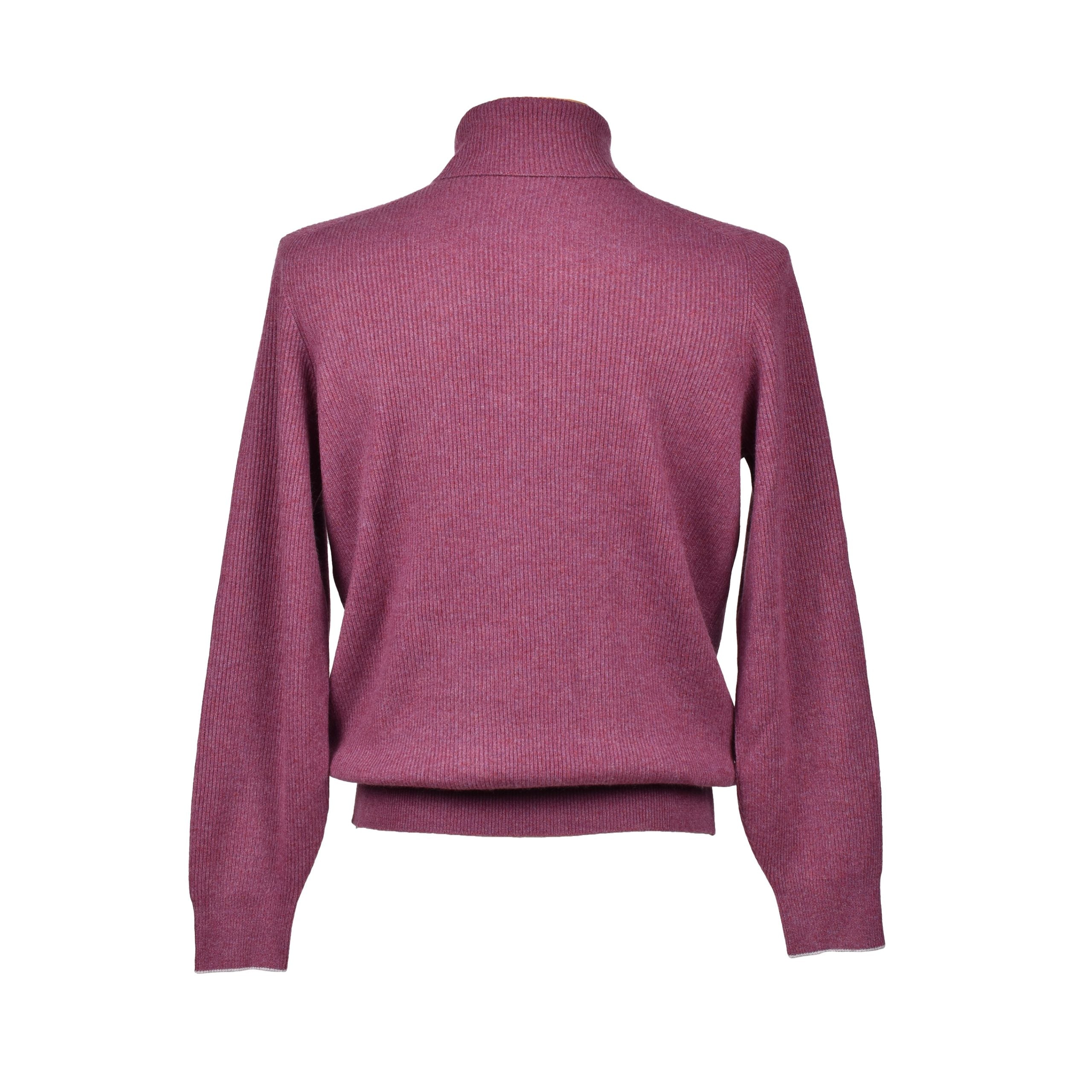 Brunello Cucinelli Purple Cashmere Turtleneck