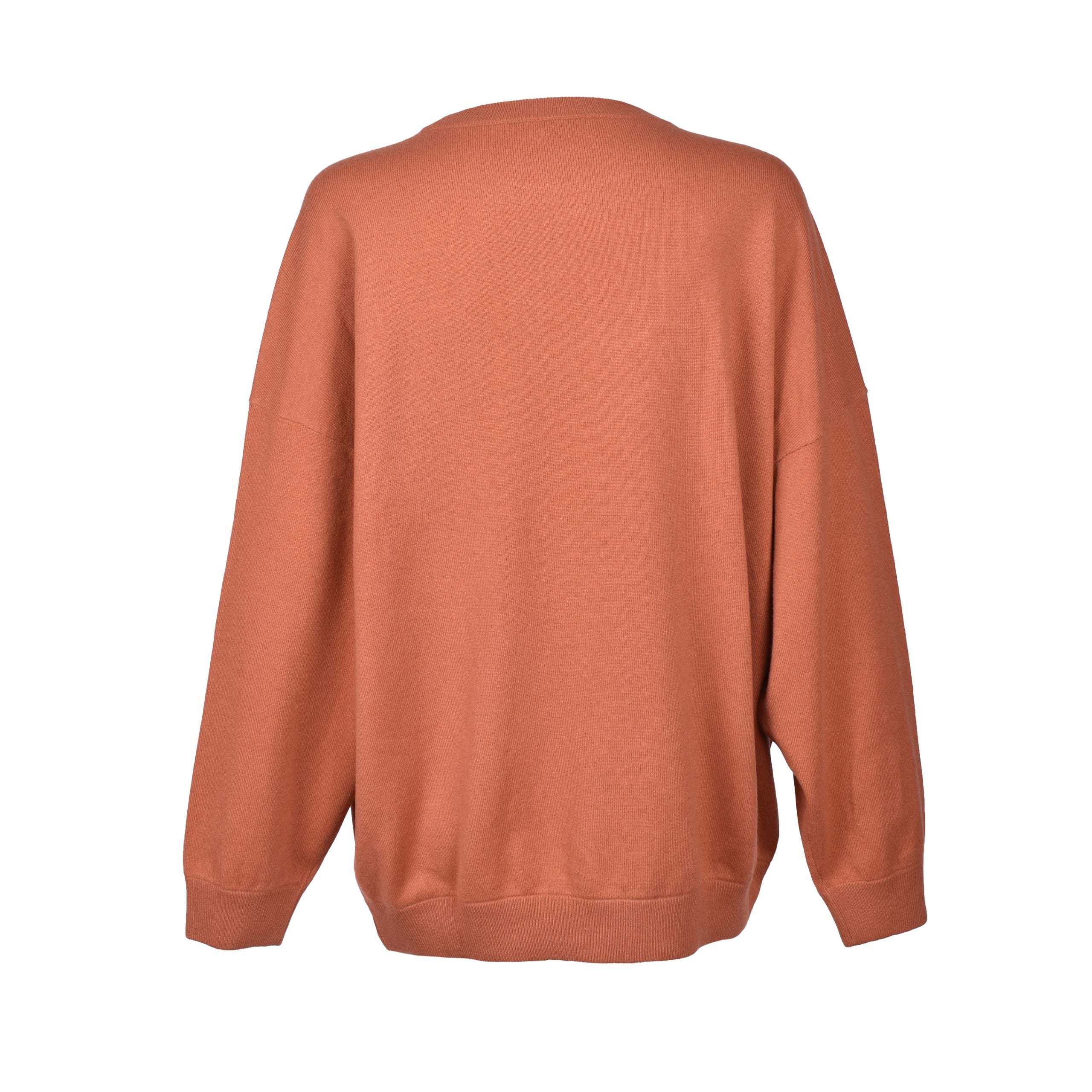 Brunello Cucinelli Orange Wool Sweatshirt