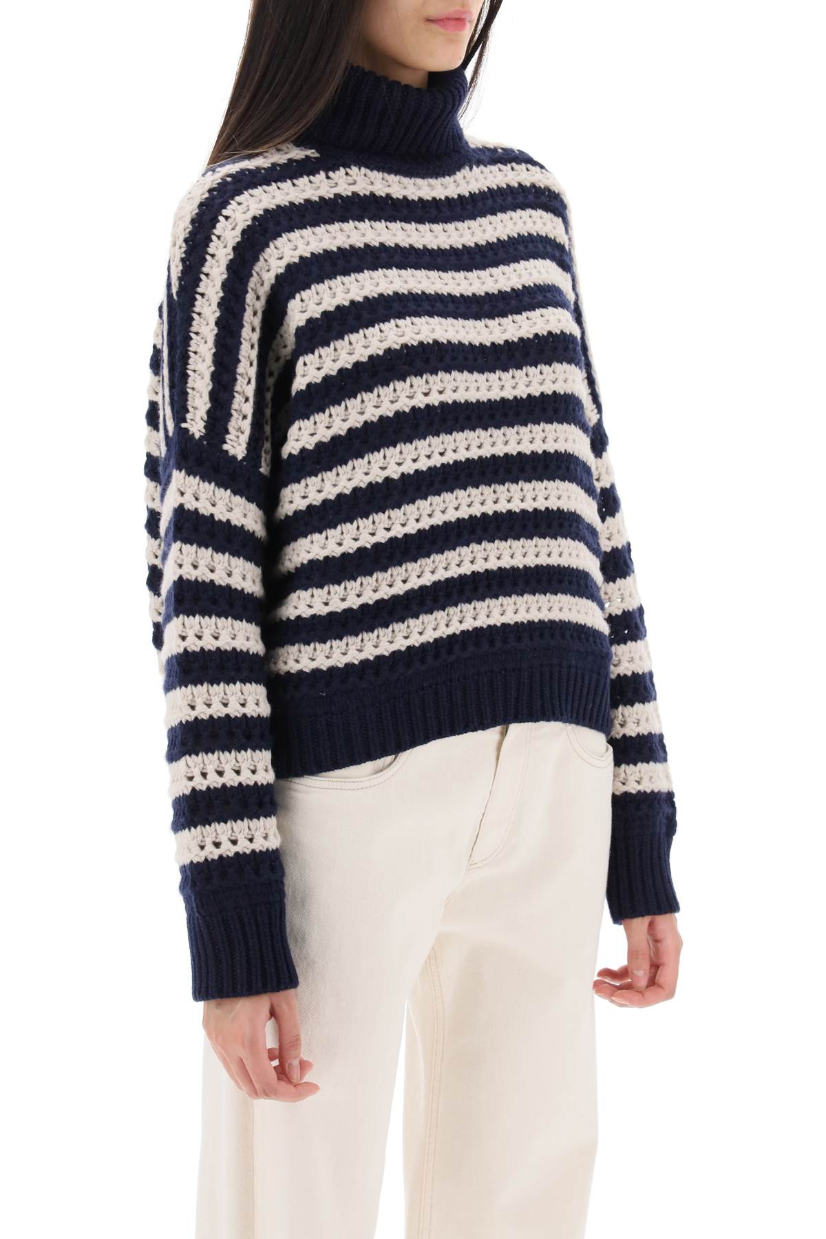 Brunello Cucinelli Blue Wool Sweatshirt