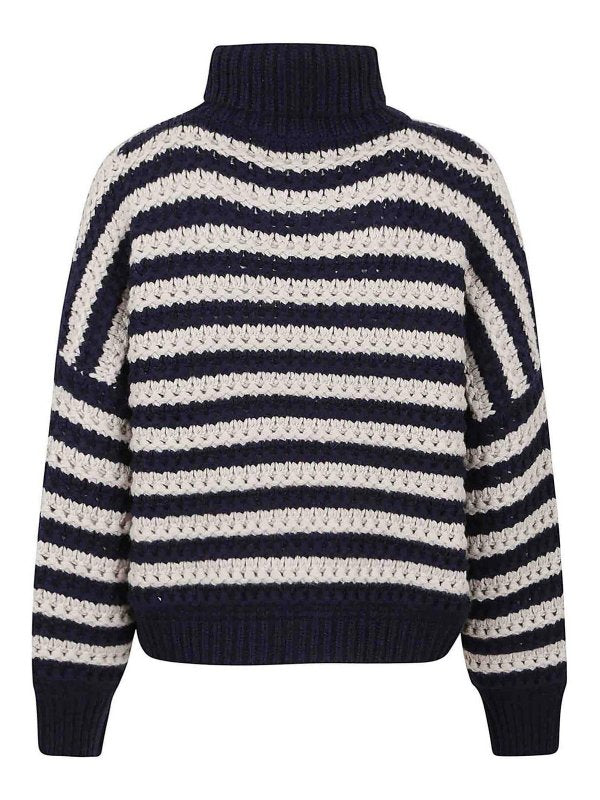 Brunello Cucinelli Blue Wool Sweatshirt