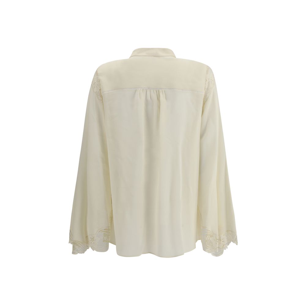 Chloé Beige Silk Blouse