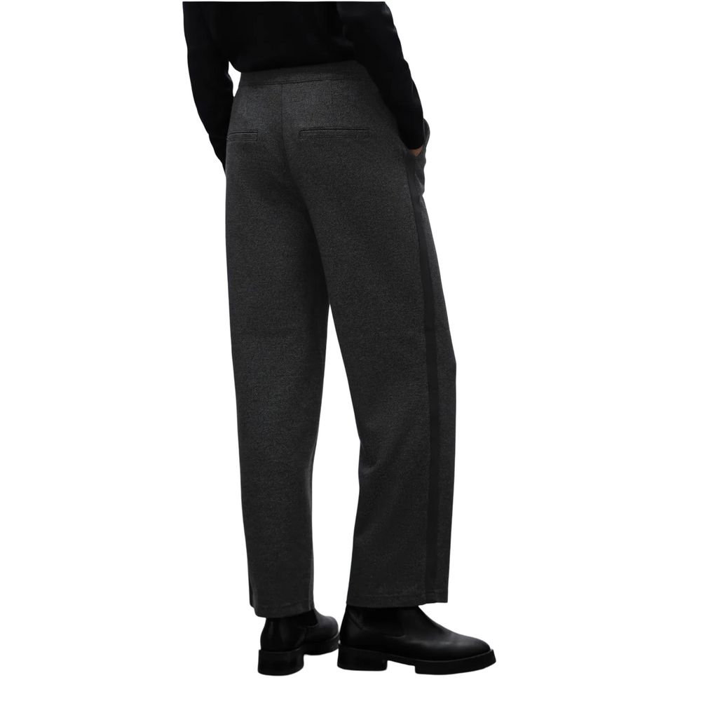 Street One Black Viscose Casual Pants