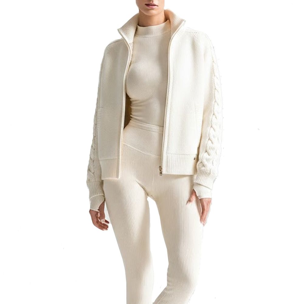 Herno White Cashmere Cardigan