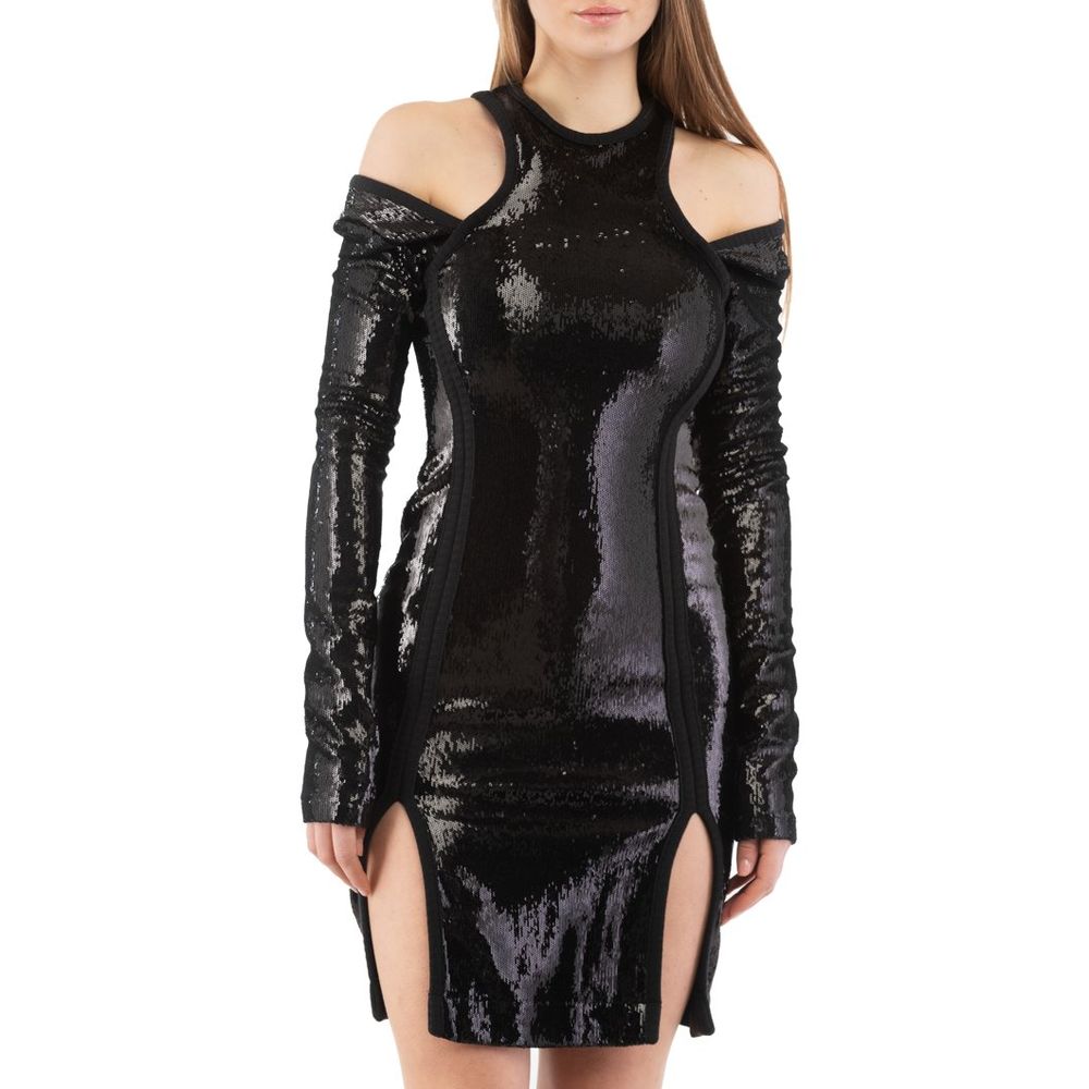 Moschino Black Polyester Cocktail Dress