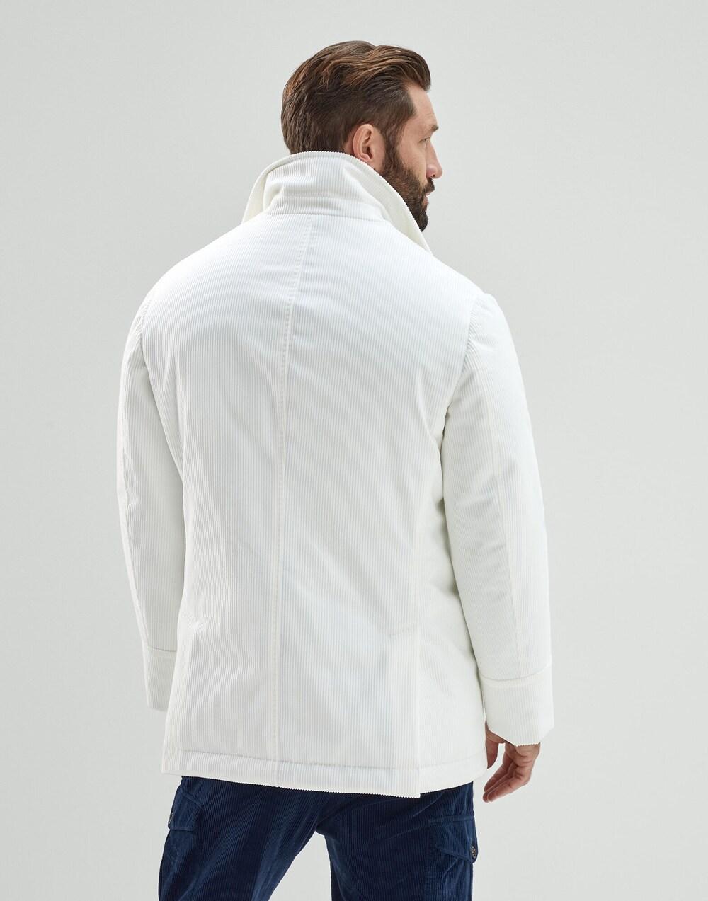 Brunello Cucinelli White Cotton Coat