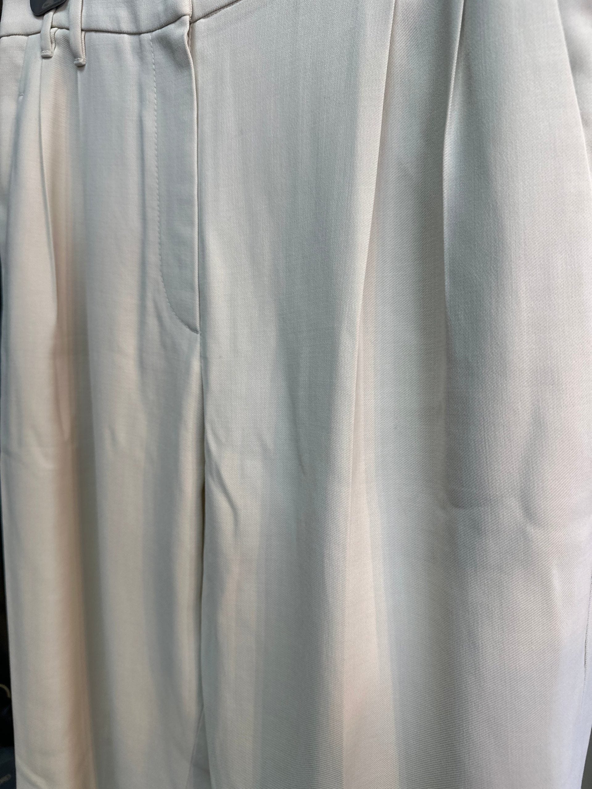 Brunello Cucinelli White Viscose Casual Pants