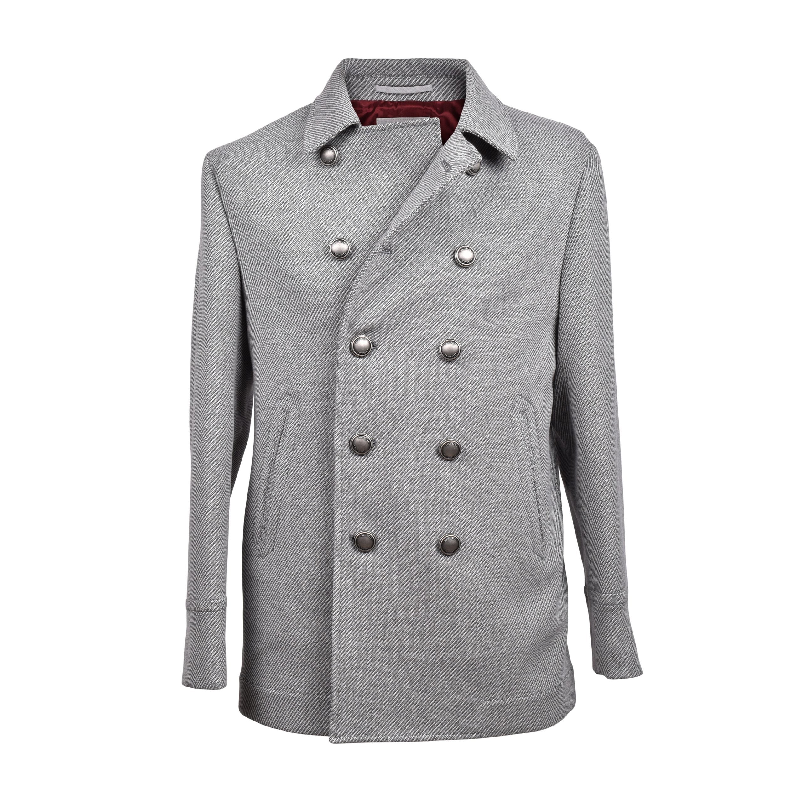 Brunello Cucinelli Gray Wool Coat