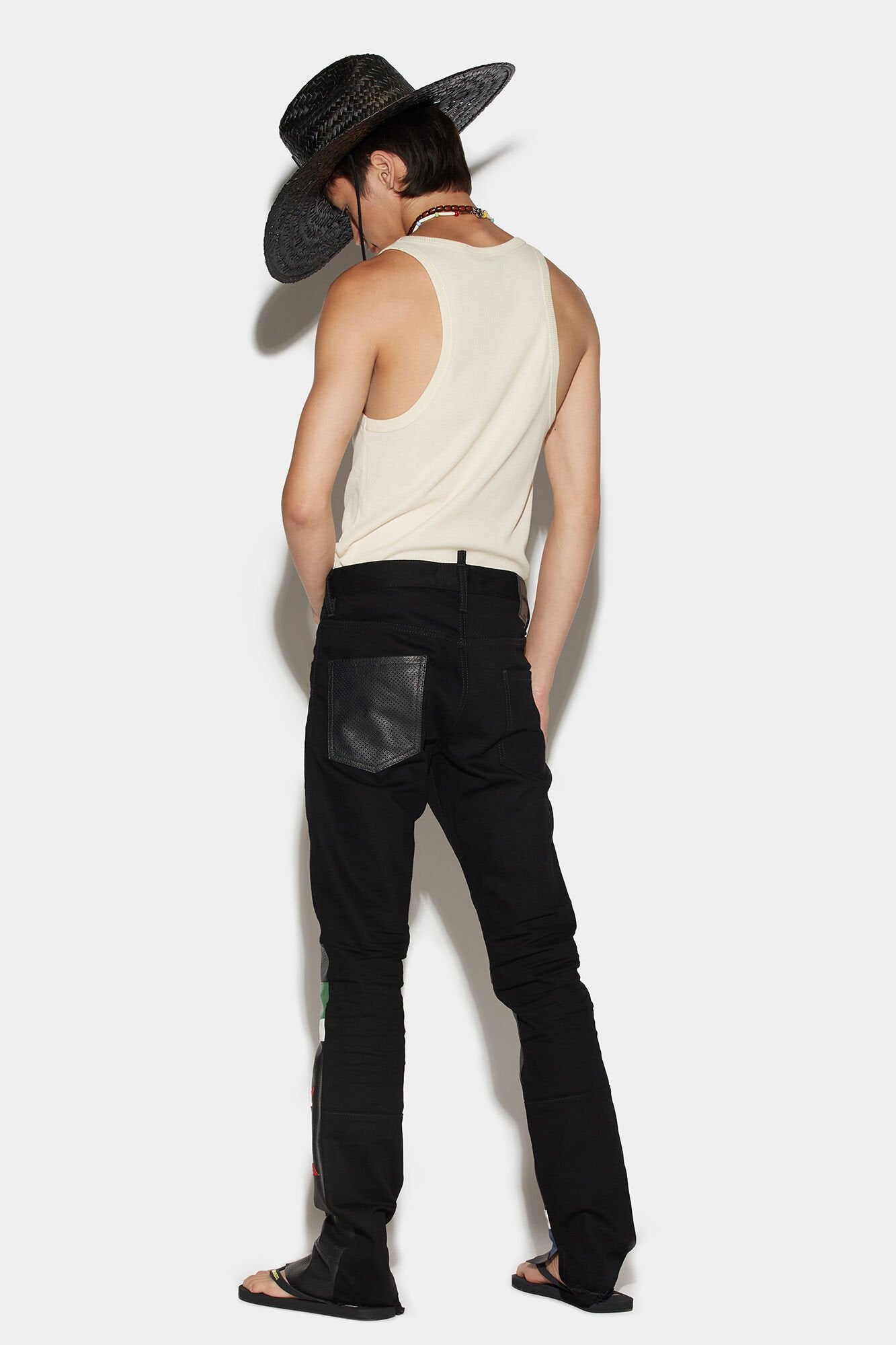 Dsquared² Black Fibres Casual Pants