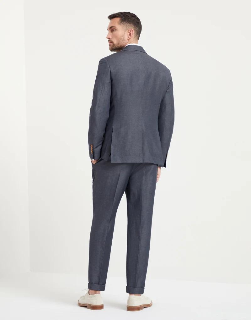 Brunello Cucinelli Gray Wool Two-Piece Suit