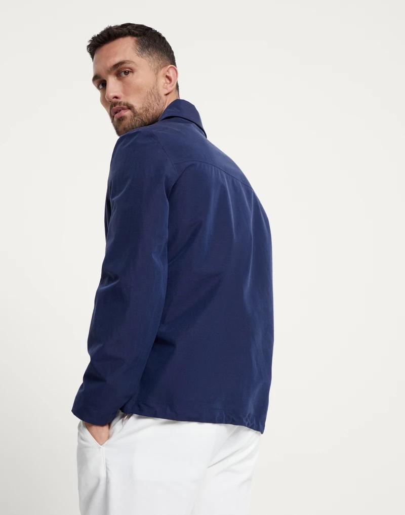 Brunello Cucinelli Bicolor Linen Coat