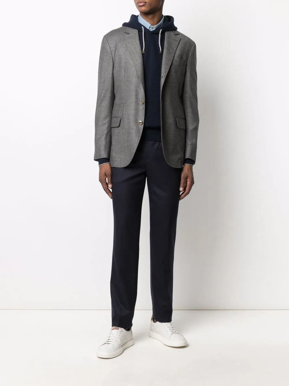 Brunello Cucinelli Black Wool Dress Pants