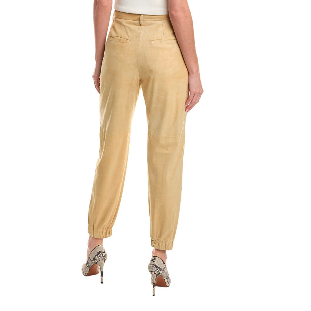 Brunello Cucinelli Beige Leather Pants