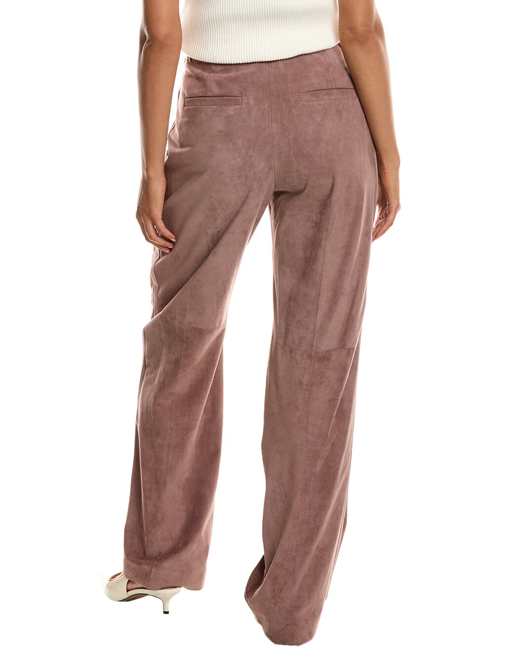 Brunello Cucinelli Pink Leather Pants