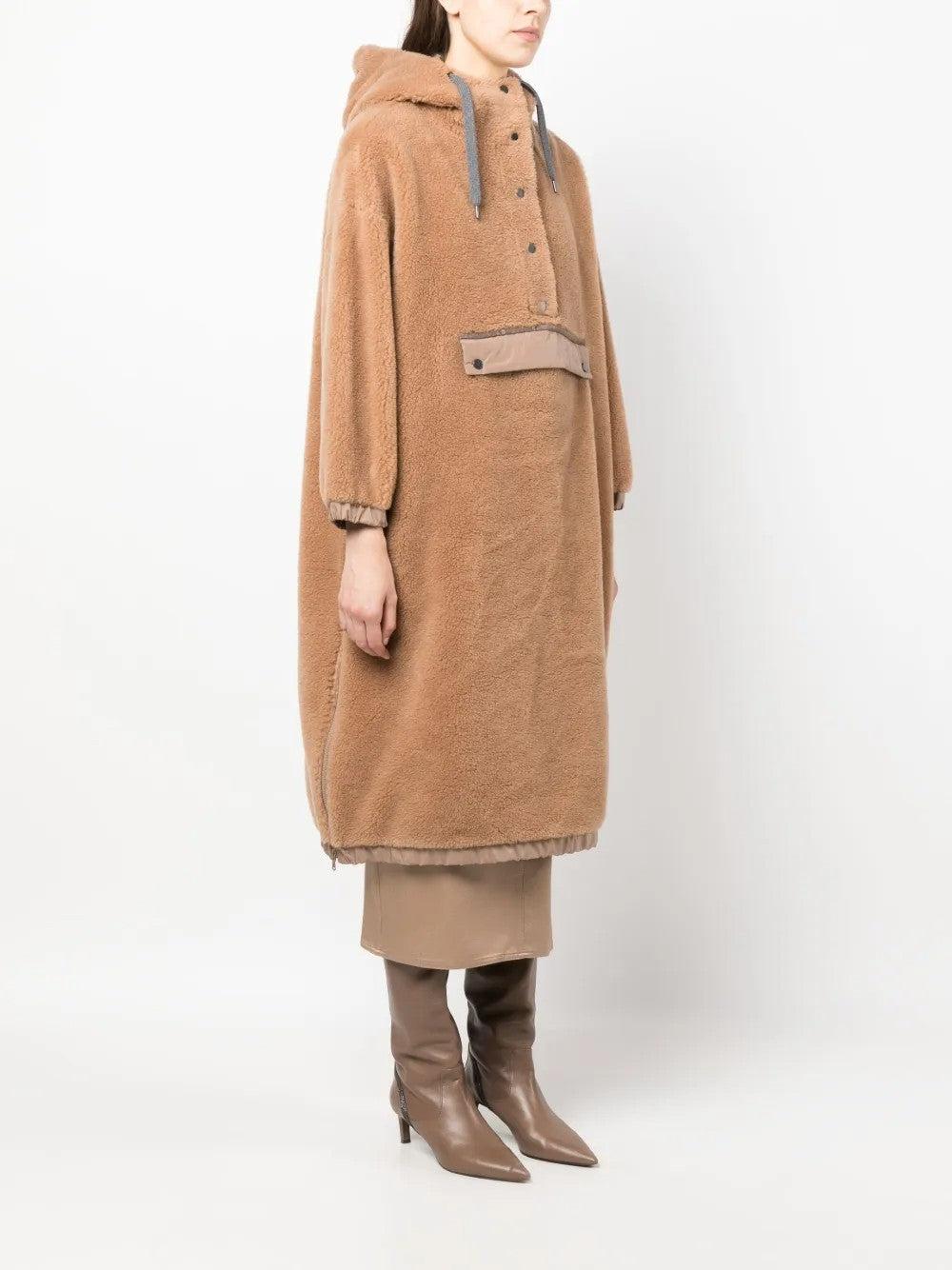 Brunello Cucinelli Beige Wool Cloacks