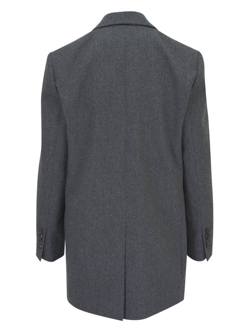 Brunello Cucinelli Gray Wool Coat