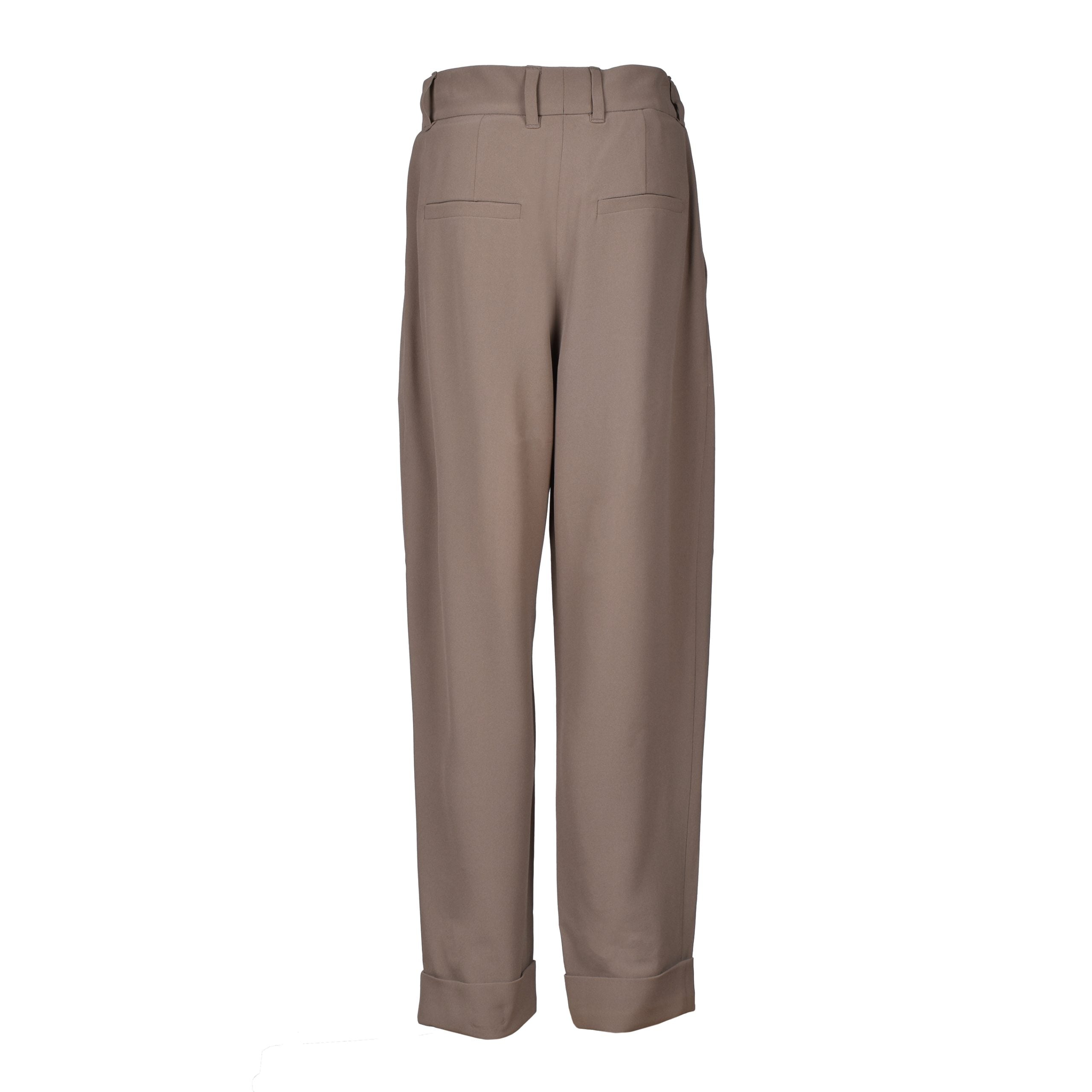 Brunello Cucinelli Beige Acetate Casual Pants
