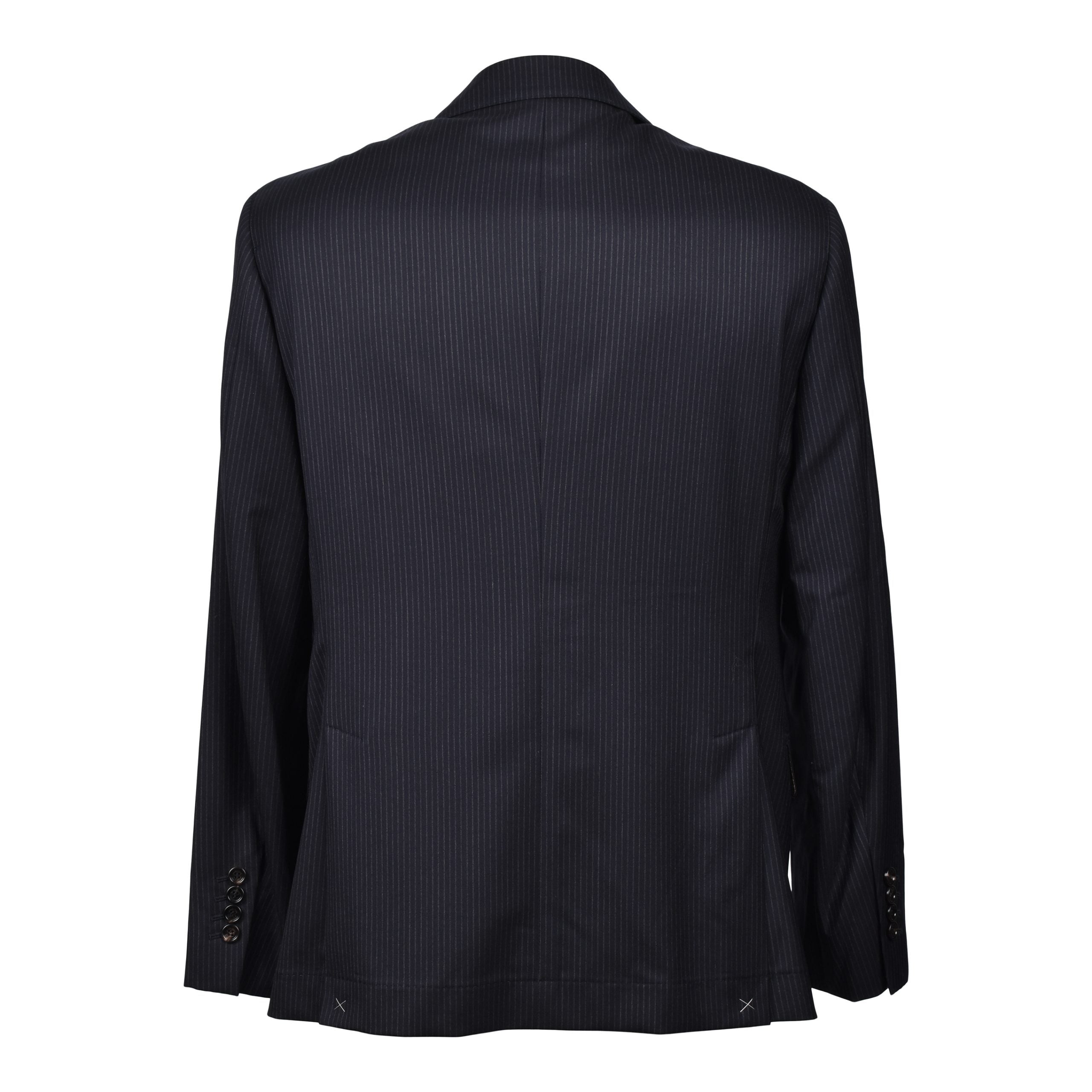 Brunello Cucinelli Navy Blue Wool Blazer