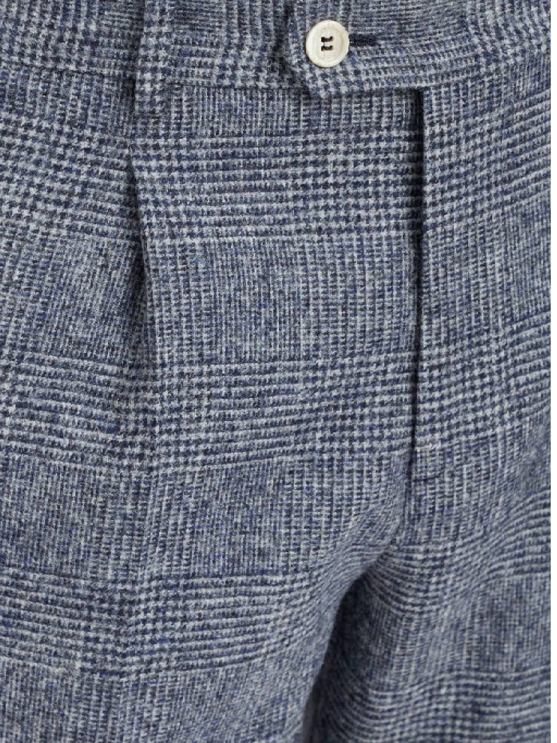 Brunello Cucinelli Blue Leather Casual Pants