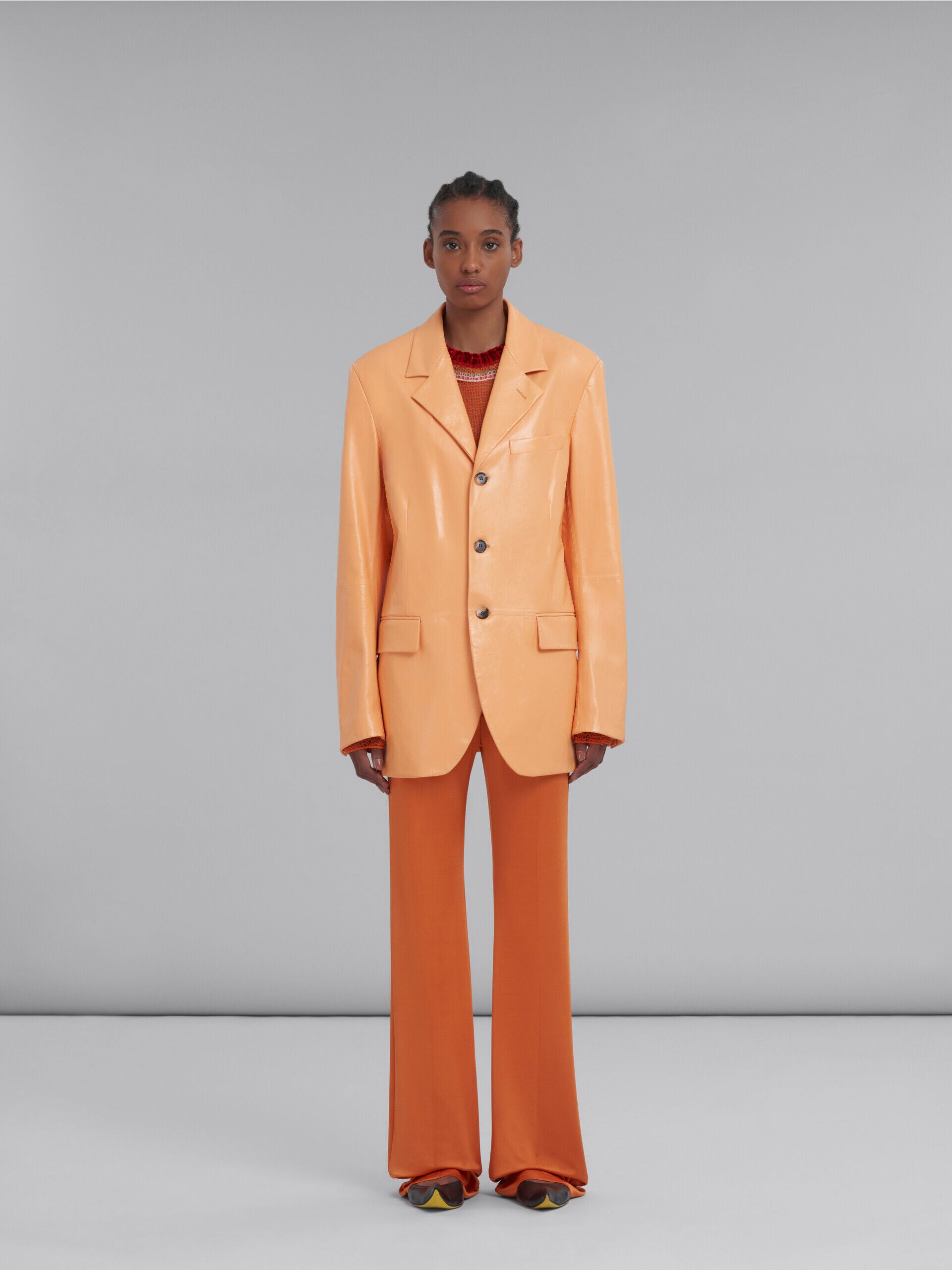 Marni Orange Fibres Jackets And Coat