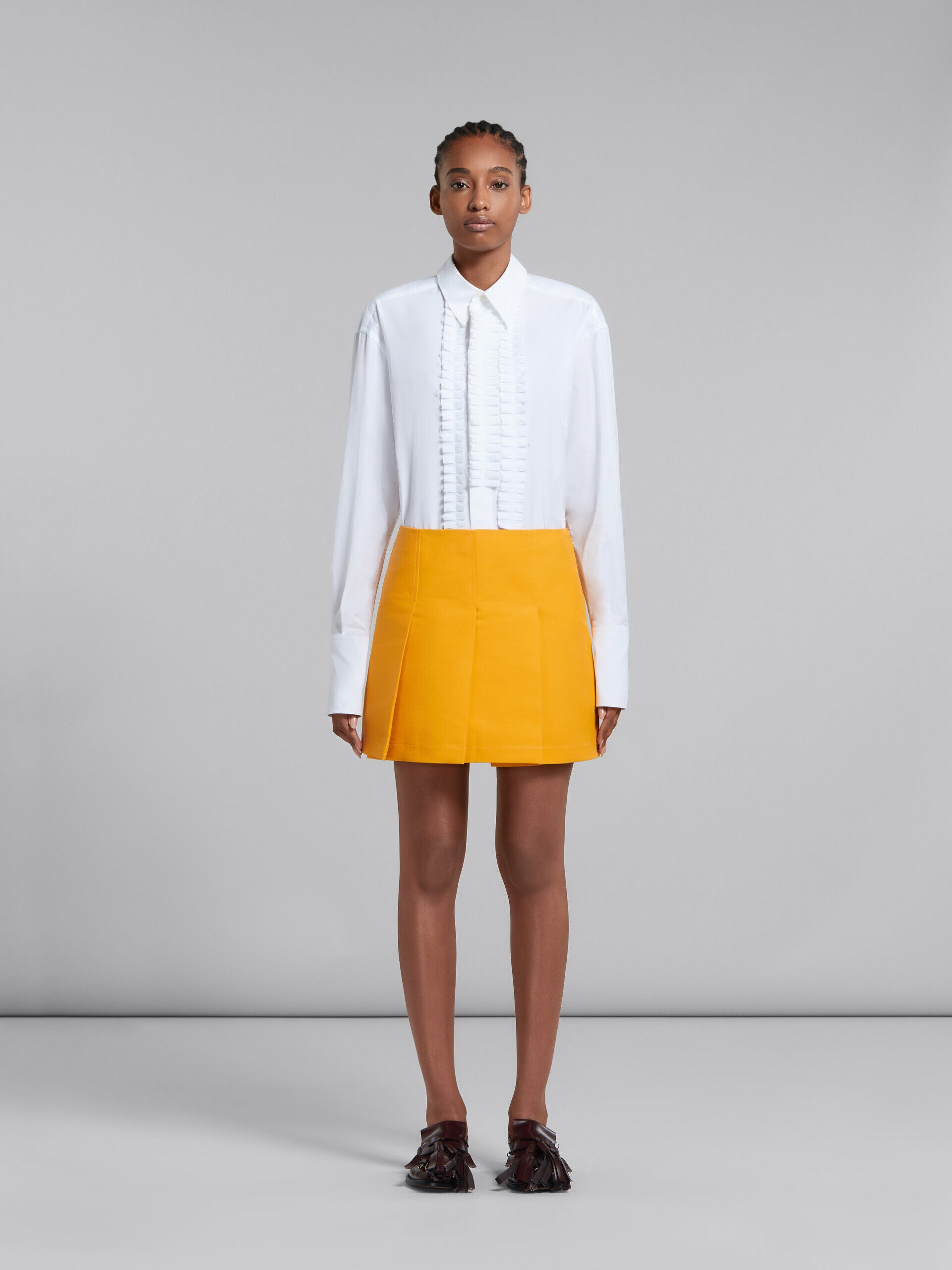Marni Orange Fibres Mini Skirt