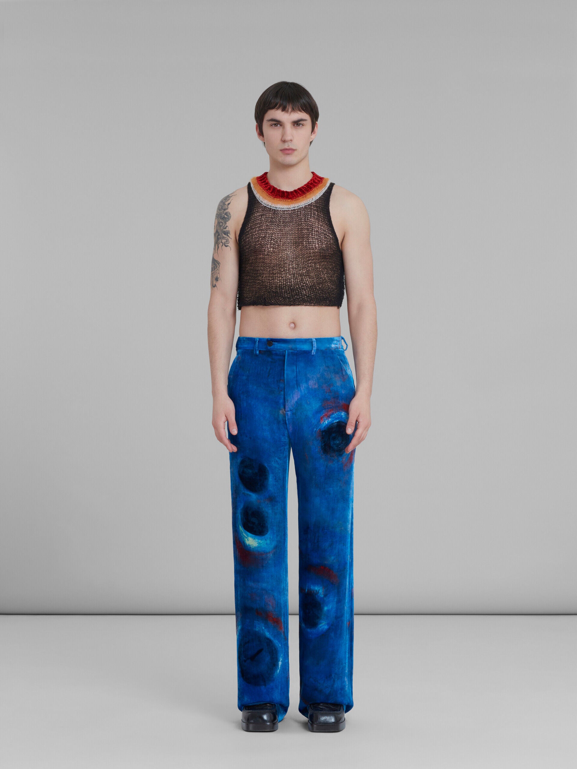 Marni Blue Fibres Casual Pants