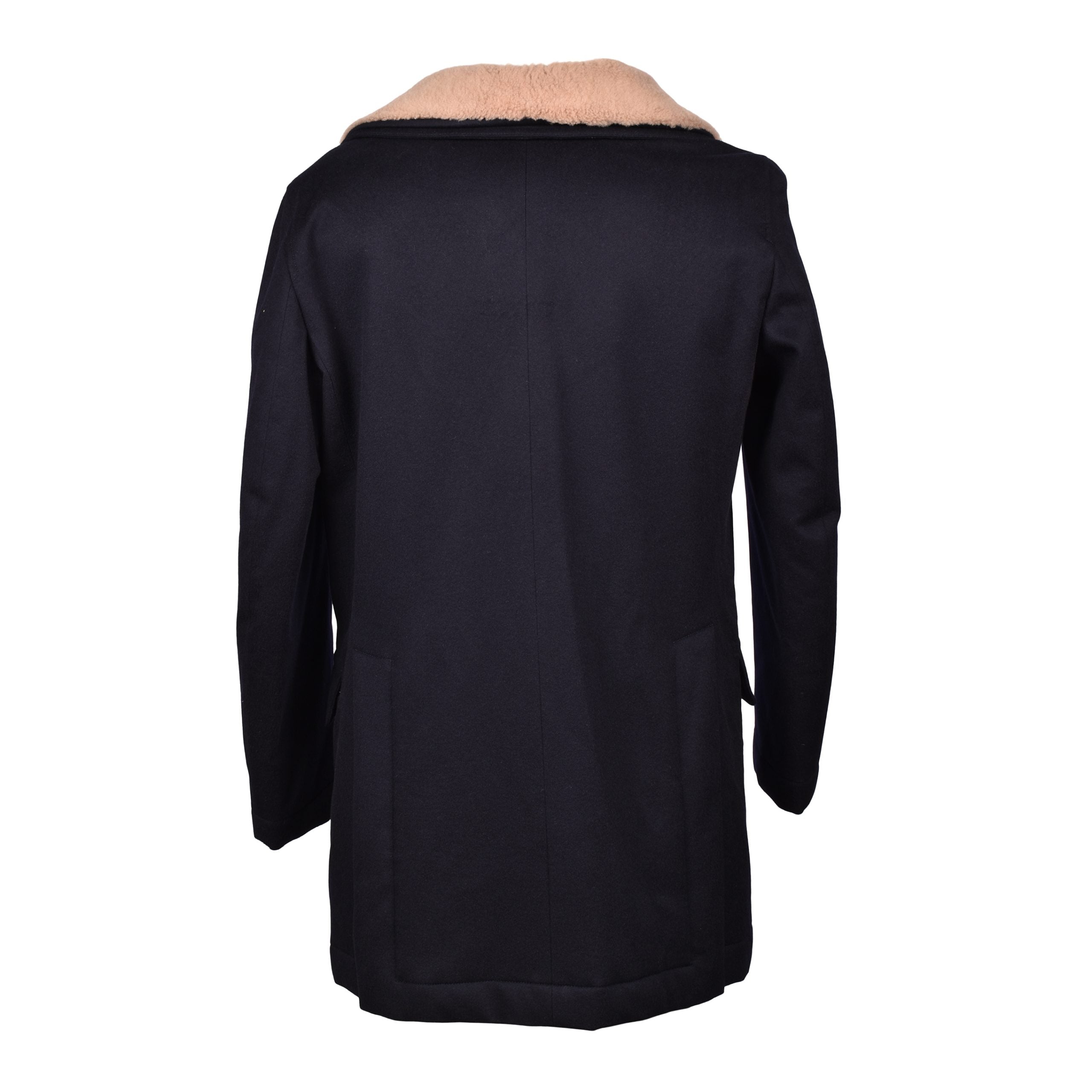 Brunello Cucinelli Blue Cashmere Coat