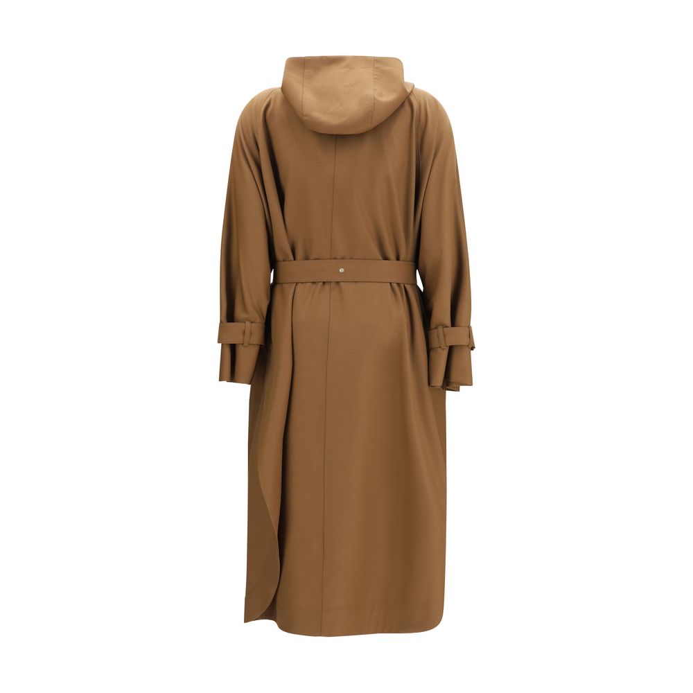 Max Mara Brown Polyester Coat