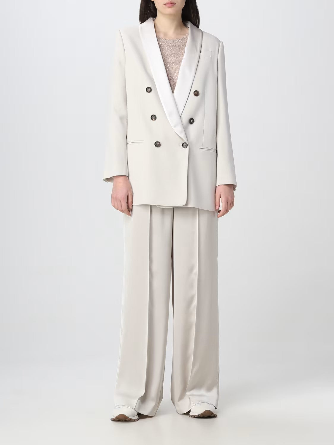 Brunello Cucinelli White Viscose Clothing