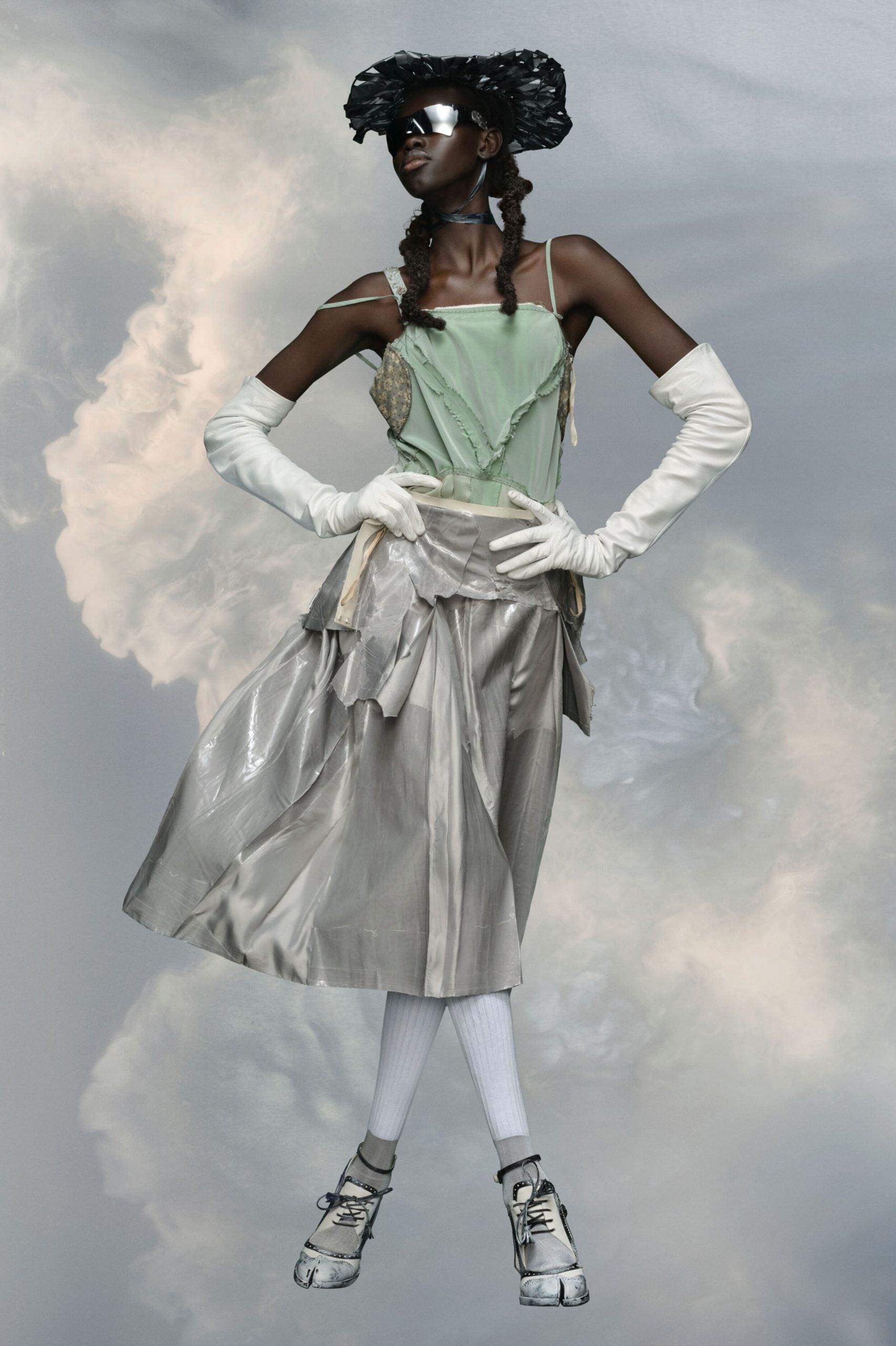 Maison Margiela Bicolor Fibres Bodysuit