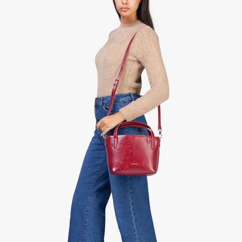 MIRIADE Red Polyethylene Handbag