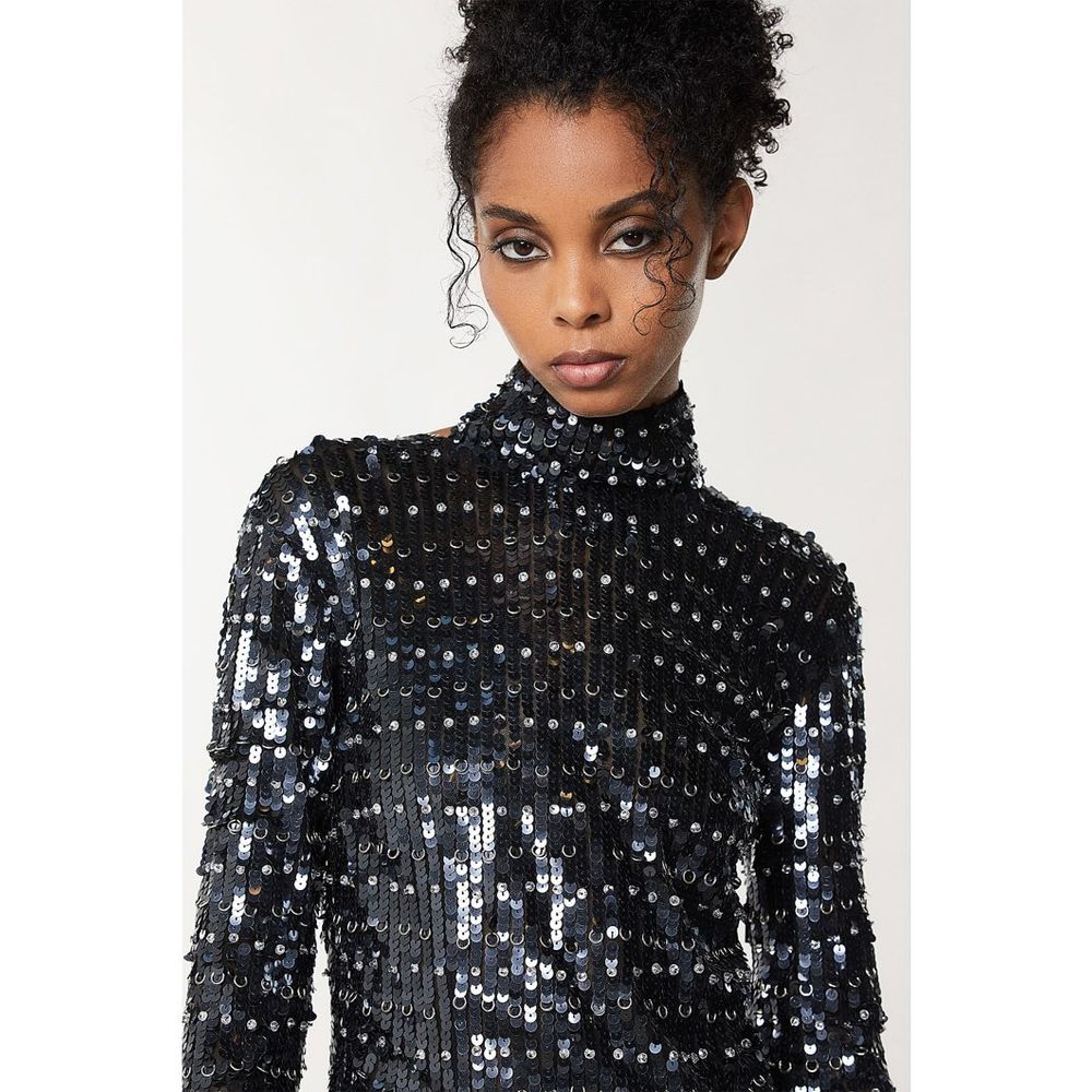 Patrizia Pepe Gold Polyamide Cocktail Dress