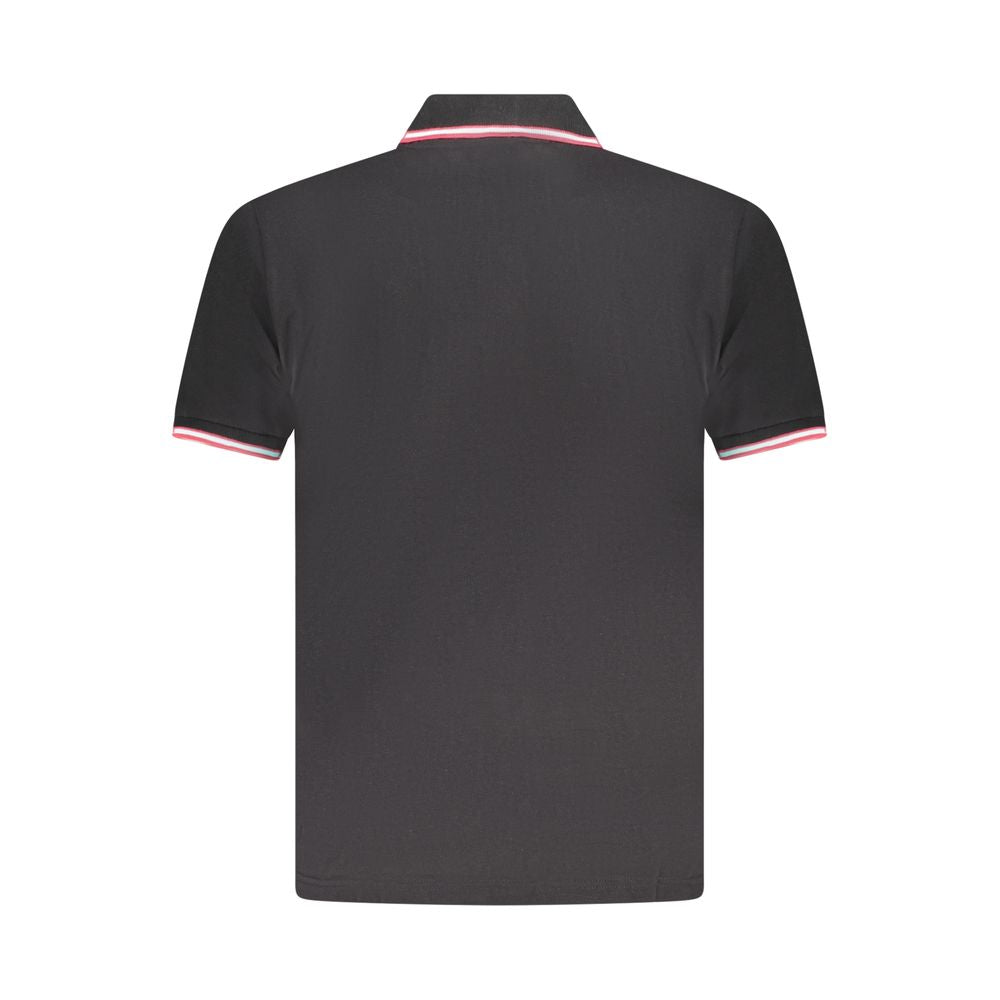 U.S. Grand Black Cotton Mens Polo Shirt