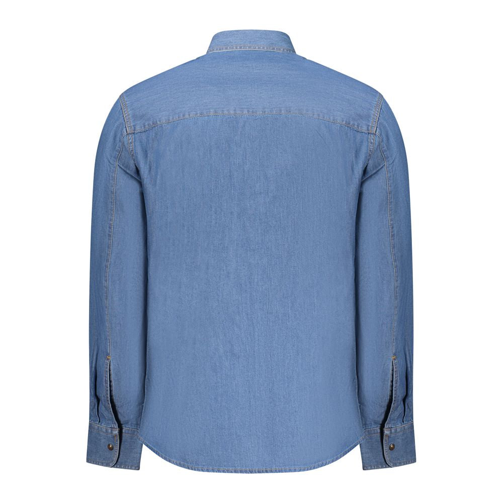 U.S. Grand Blue Cotton Men Shirt