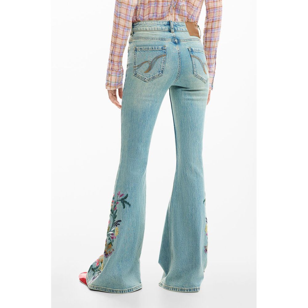Desigual Azzurro Cotton Women Jeans