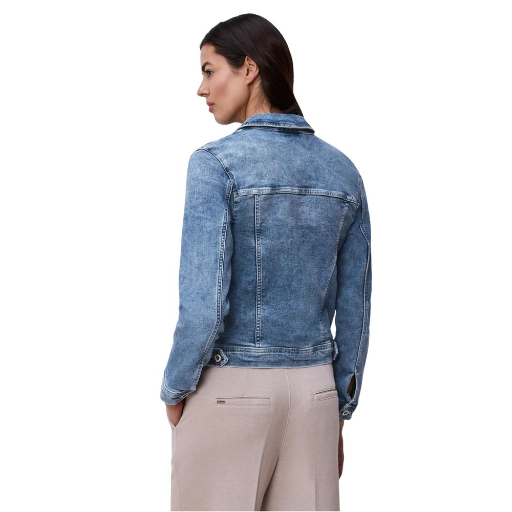 Street One Blue Cotton Denim Jacket