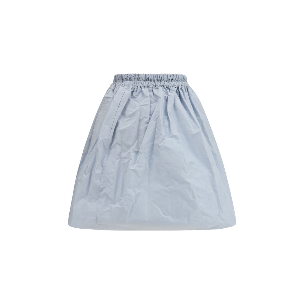 Prada Blue Silk Long Skirt