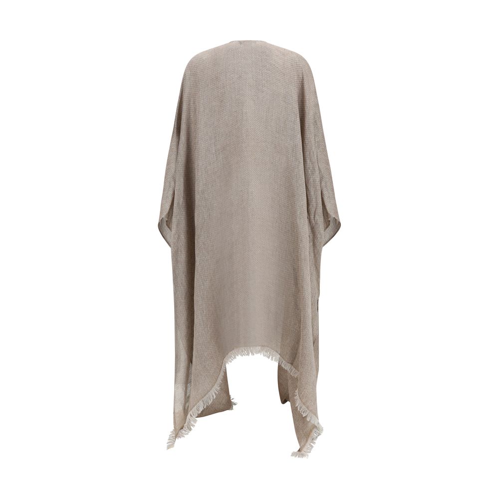 Fabiana Filippi Brown Linen Cloacks