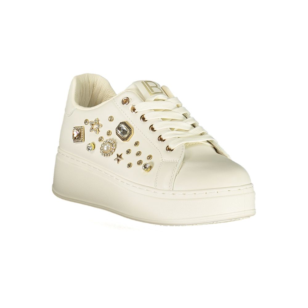 Laura Biagiotti Bianco Polyurethane Women Sneaker