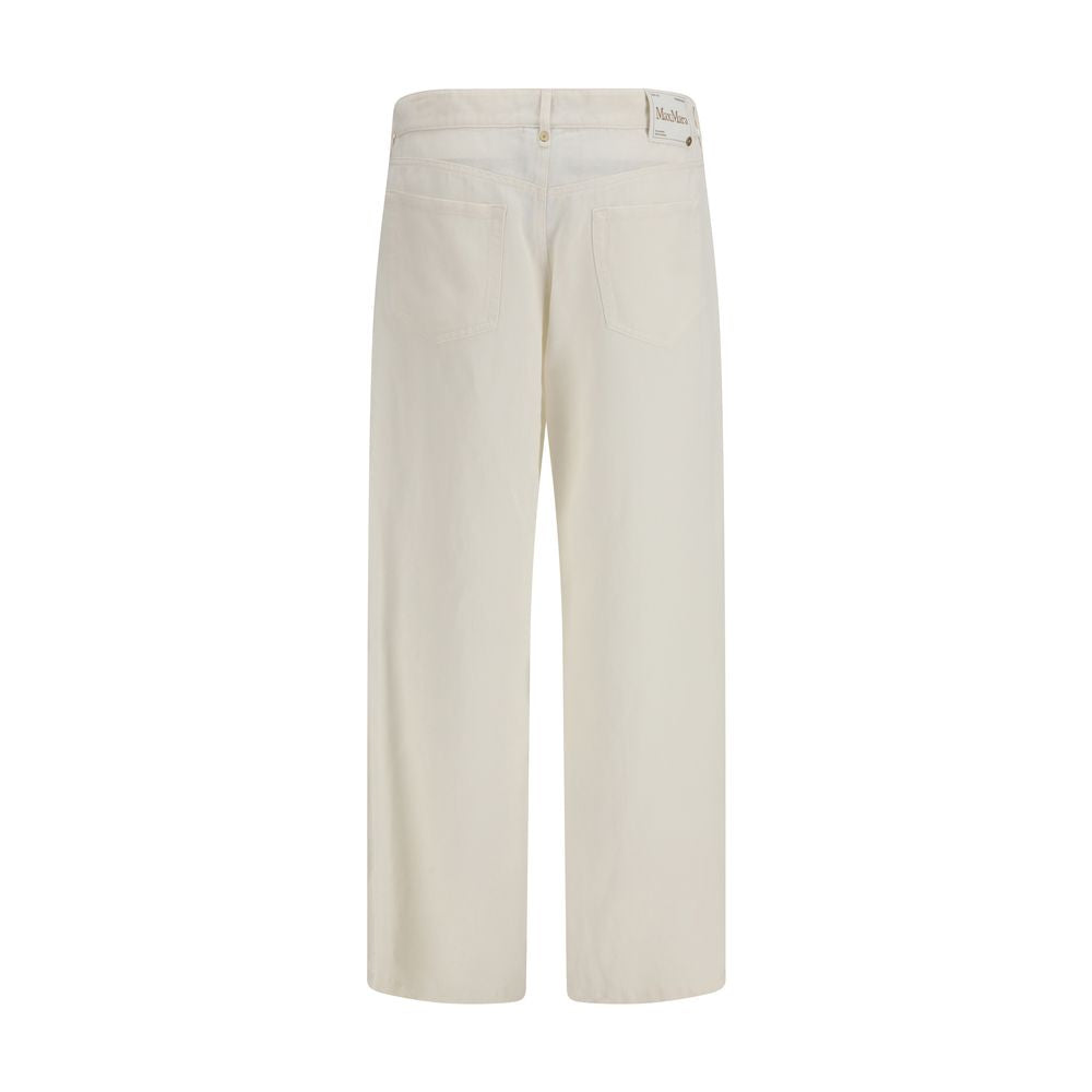 'S Max Mara Beige Cotton Casual Pants