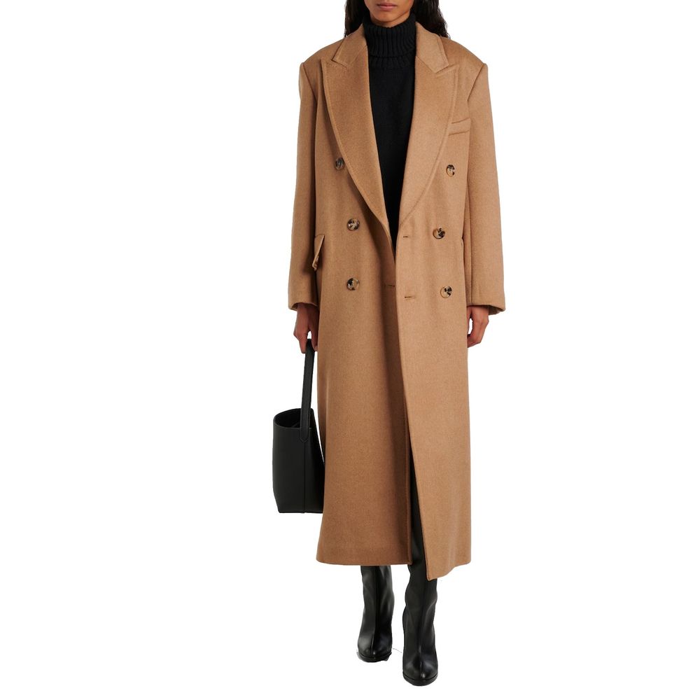 Max Mara Brown Virgin Wool Coat